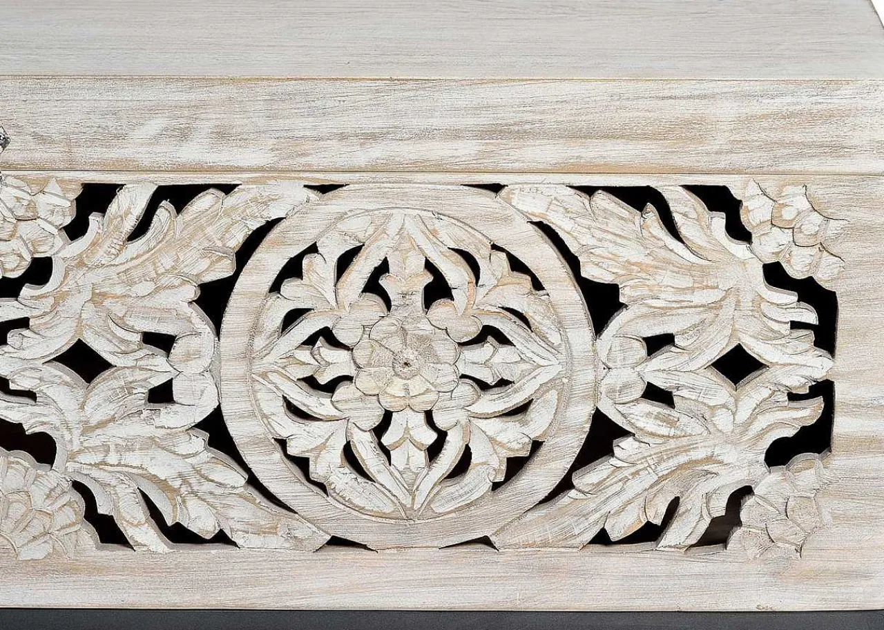 mutoni inspiration Truhe Mykonos Mango Vintage Weiss 116X40> Kisten & Truhen