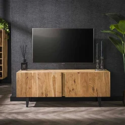 mutoni industrial Tv-Lowboard Block Akazie Natur 135><noscript><img width=