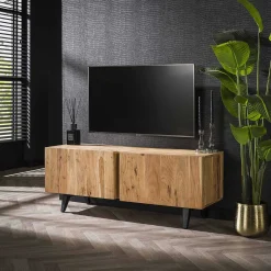 mutoni industrial Tv-Lowboard Block Akazie Natur 135><noscript><img width=