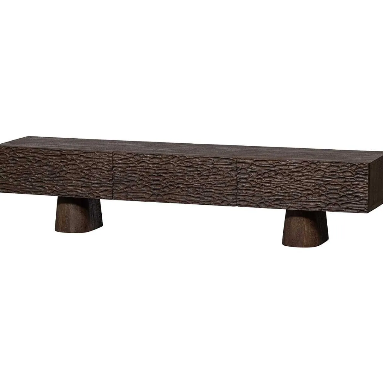 mutoni living Tv-Lowboard Crumble Mangoholz Walnuss 160> Tv-Möbel