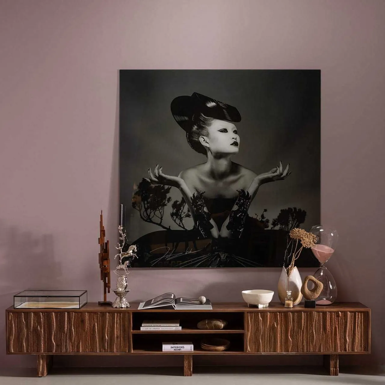 mutoni living Tv-Lowboard Lavish Mangoholz Warmbraun 240> Tv-Möbel