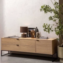 mutoni living Tv-Lowboard Silas Eiche Natur 180><noscript><img width=