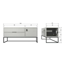 mutoni living Tv-Lowboard Silas Kiefer Dust 120><noscript><img width=