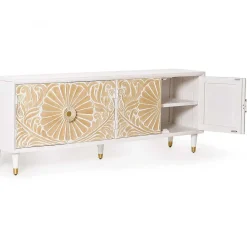 mutoni inspiration Tv-Möbel Antigua Mangoholz Weiss 170> Tv-Möbel