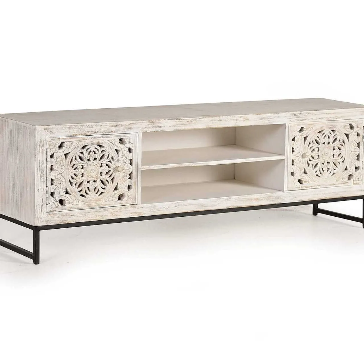 mutoni inspiration Tv-Möbel Mangoholz Weiss 170> Tv-Möbel