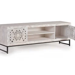 mutoni inspiration Tv-Möbel Mangoholz Weiss 170> Tv-Möbel