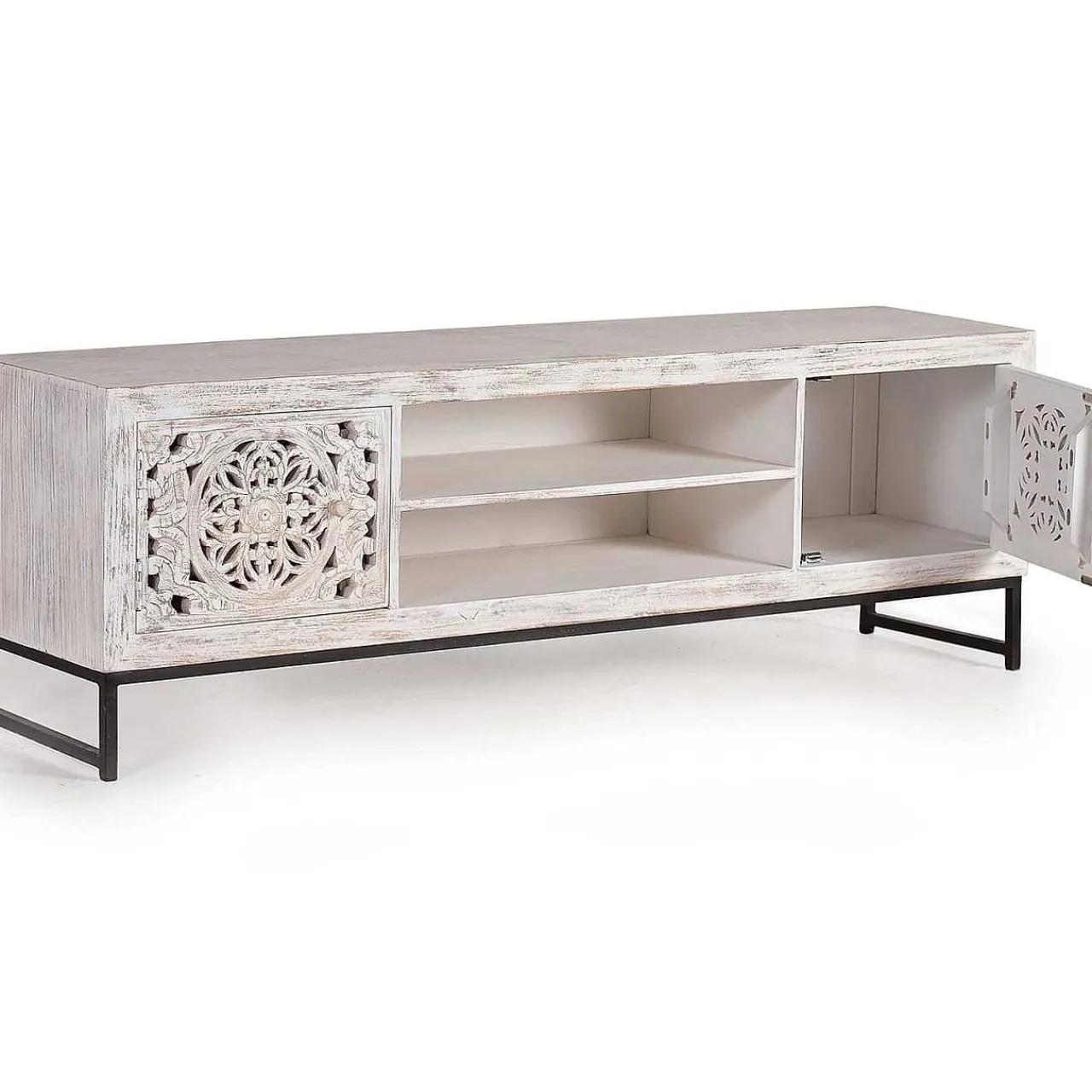 mutoni inspiration Tv-Möbel Mangoholz Weiss 170> Tv-Möbel