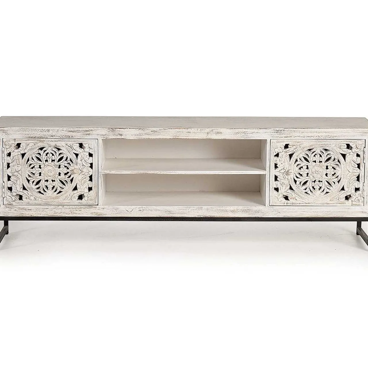 mutoni inspiration Tv-Möbel Mangoholz Weiss 170> Tv-Möbel