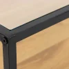 mutoni scandi Tv-Möbel Randall Glas Transparent Natur 120> Tv-Möbel