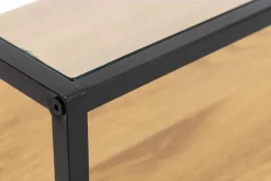 mutoni scandi Tv-Möbel Randall Glas Transparent Natur 120> Tv-Möbel