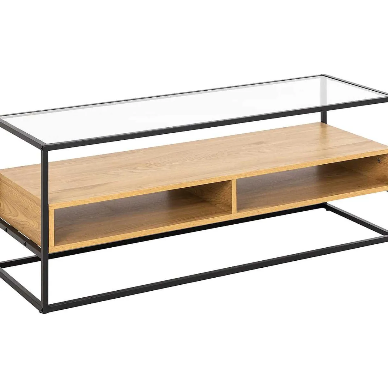 mutoni scandi Tv-Möbel Randall Glas Transparent Natur 120> Tv-Möbel
