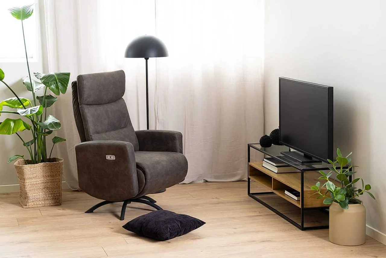 mutoni scandi Tv-Möbel Randall Glas Transparent Natur 120> Tv-Möbel