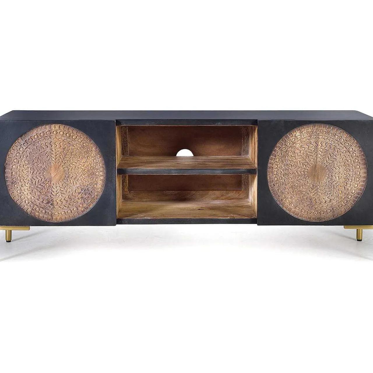 mutoni inspiration Tv-Möbel Rondo Mangoholz Dunkelbraun 145> Tv-Möbel