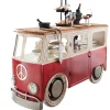 mutoni vintage Unikat-Fahrzeug-Bar Bussle Rot-Weiss> Barschränke & Bartheken