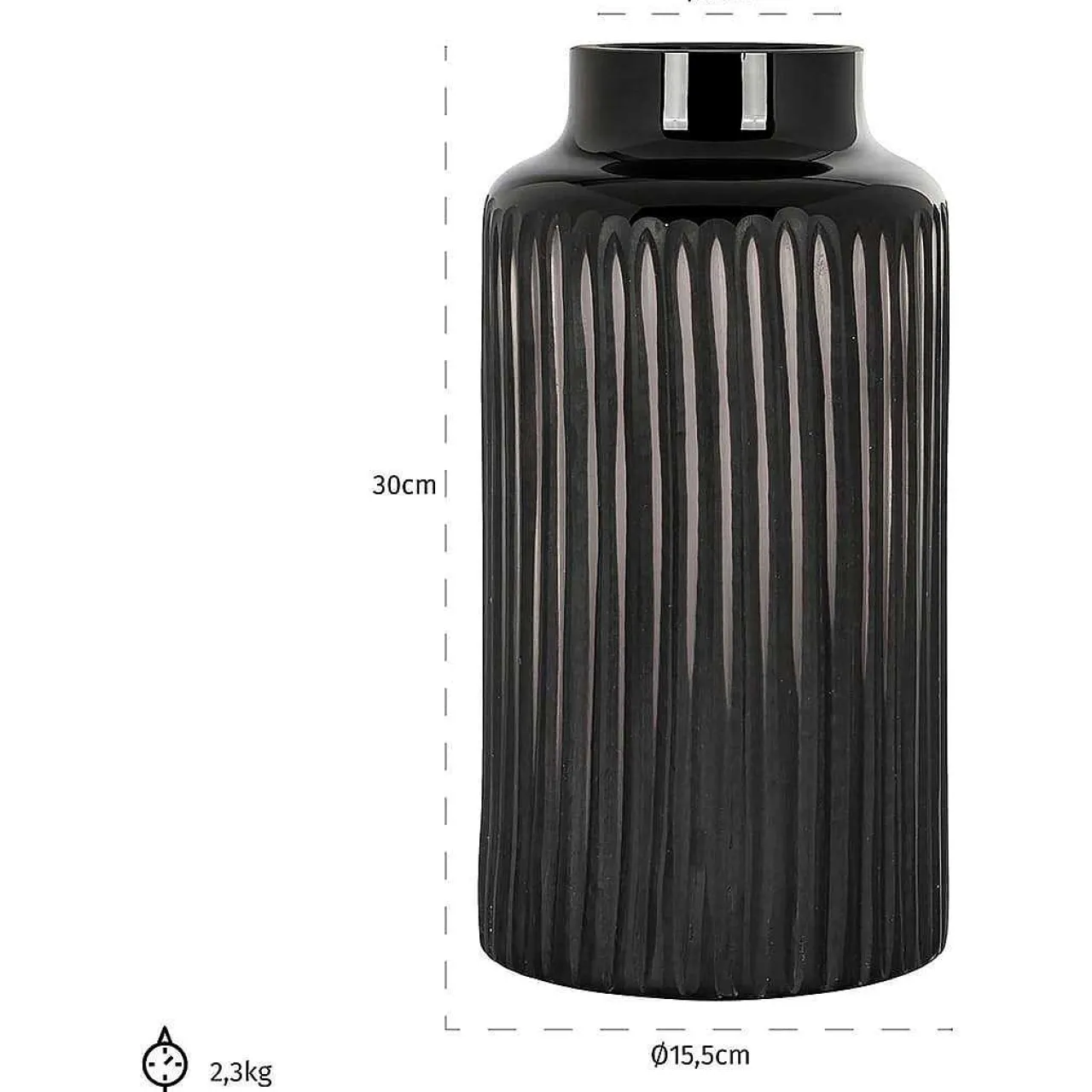 Richmond Interiors Vase Malin Gross> Wohnaccessoires