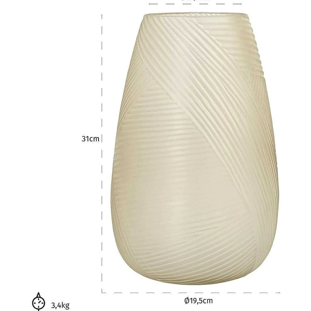 Richmond Interiors Vase Mika> Wohnaccessoires