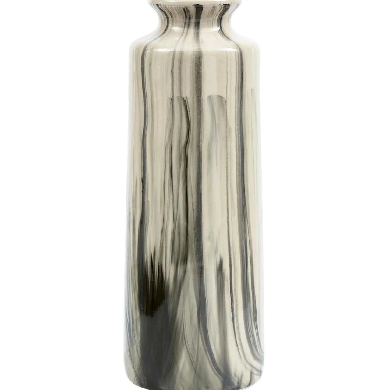 mutoni living Vase Strike Keramik Offwhite/Schwarz 40> Vasen