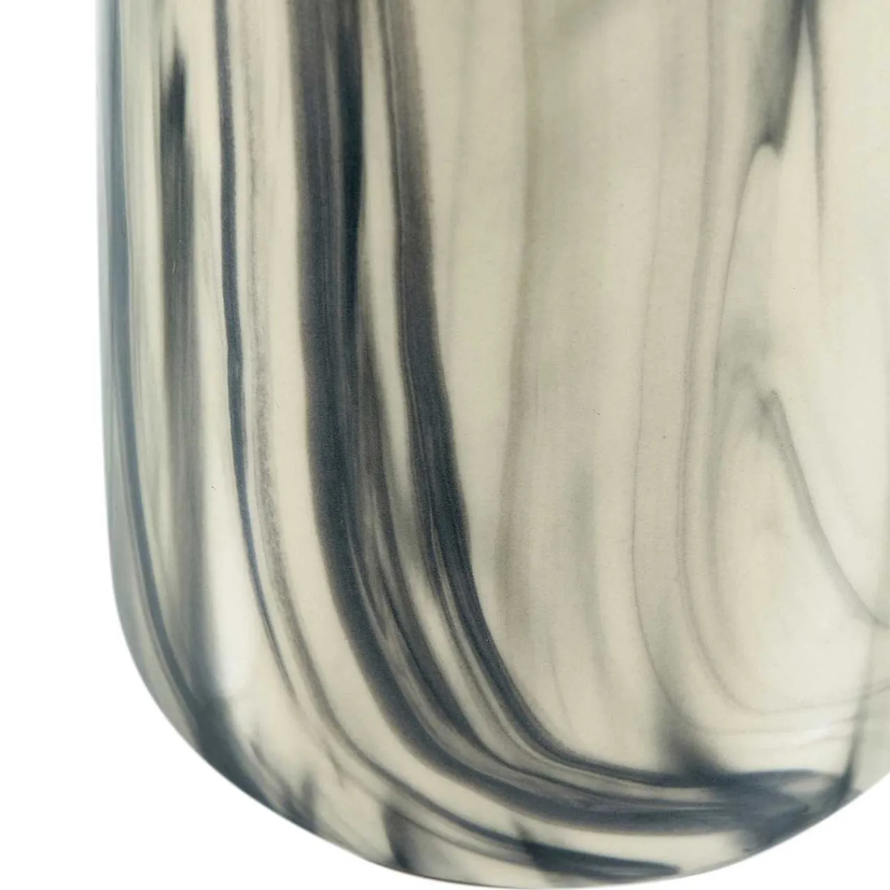 mutoni living Vase Strike Keramik Offwhite/Schwarz 40> Vasen