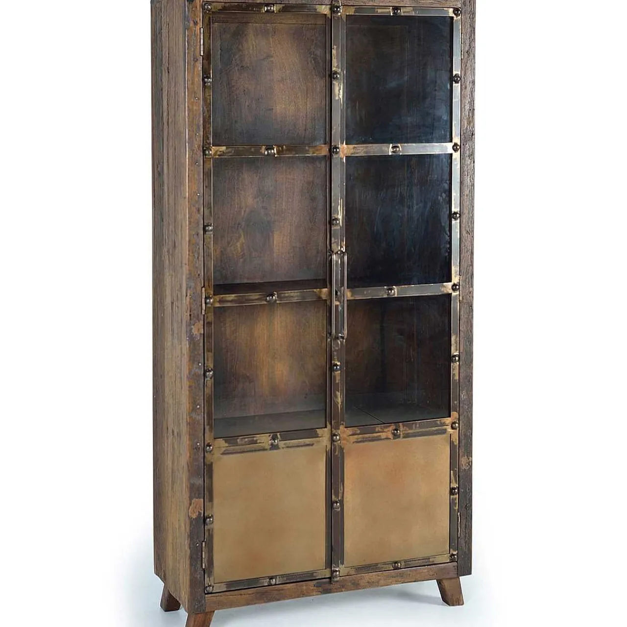 mutoni inspiration Vitrine Acaba Recyceltes Holz 90X190> Vitrinen
