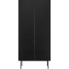 mutoni casual Vitrine Flubna Natur Schwarz 179> Vitrinen