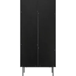 mutoni casual Vitrine Flubna Natur Schwarz 179> Vitrinen
