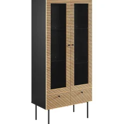mutoni casual Vitrine Flubna Natur Schwarz 179><noscript><img width=