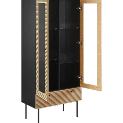mutoni casual Vitrine Flubna Natur Schwarz 179><noscript><img width=