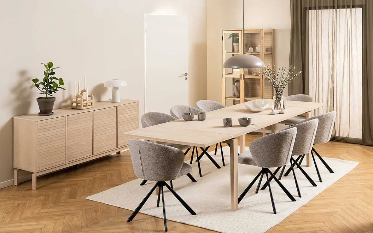 mutoni scandi Vitrine Lindsey Natur 80X180> Vitrinen
