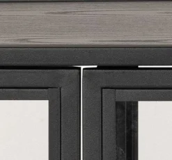 mutoni scandi Vitrine Multiple Bronx Metall Schwarz 152><noscript><img width=