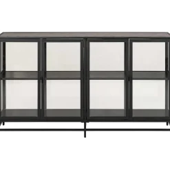 mutoni scandi Vitrine Multiple Bronx Metall Schwarz 152><noscript><img width=