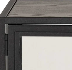 mutoni scandi Vitrine Multiple Bronx Metall Schwarz 86> Vitrinen