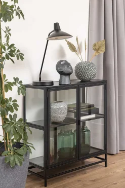 mutoni scandi Vitrine Multiple Bronx Metall Schwarz 86><noscript><img width=
