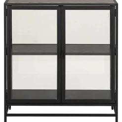 mutoni scandi Vitrine Multiple Bronx Metall Schwarz 86><noscript><img width=