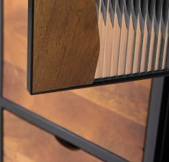 mutoni inspiration Vitrine Nero Iii Mangoholz Schwarz 75X198><noscript><img width=