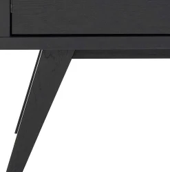 mutoni scandi Vitrine Upsala Schwarz 72X145> Vitrinen