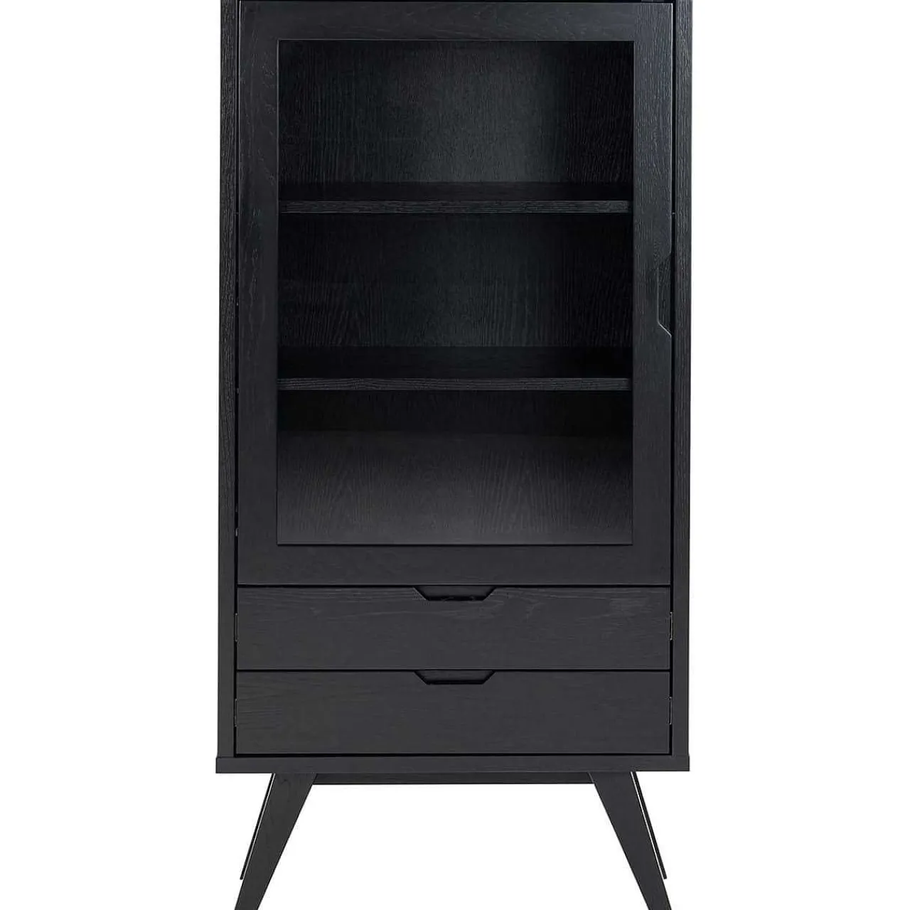 mutoni scandi Vitrine Upsala Schwarz 72X145> Vitrinen