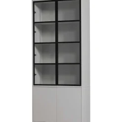 mutoni living Vitrinenschrank Basic Kiefer Mist 230X101> Vitrinen