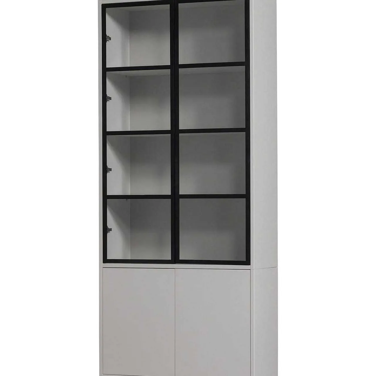 mutoni living Vitrinenschrank Basic Kiefer Mist 230X101> Vitrinen