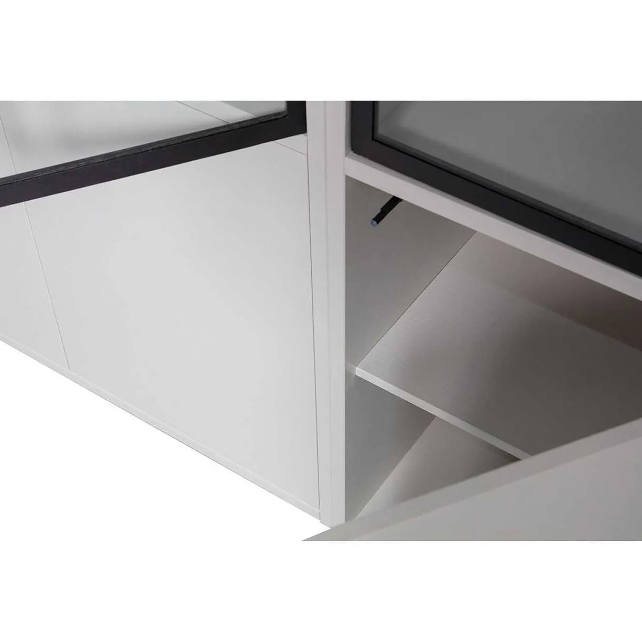 mutoni living Vitrinenschrank Basic Kiefer Mist 230X101> Vitrinen