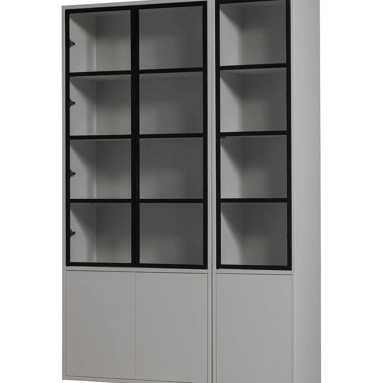 mutoni living Vitrinenschrank Basic Kiefer Mist 230X53> Vitrinen