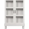 mutoni living Vitrinenschrank Bonk Kiefer Nebelweiss 107X160> Vitrinen