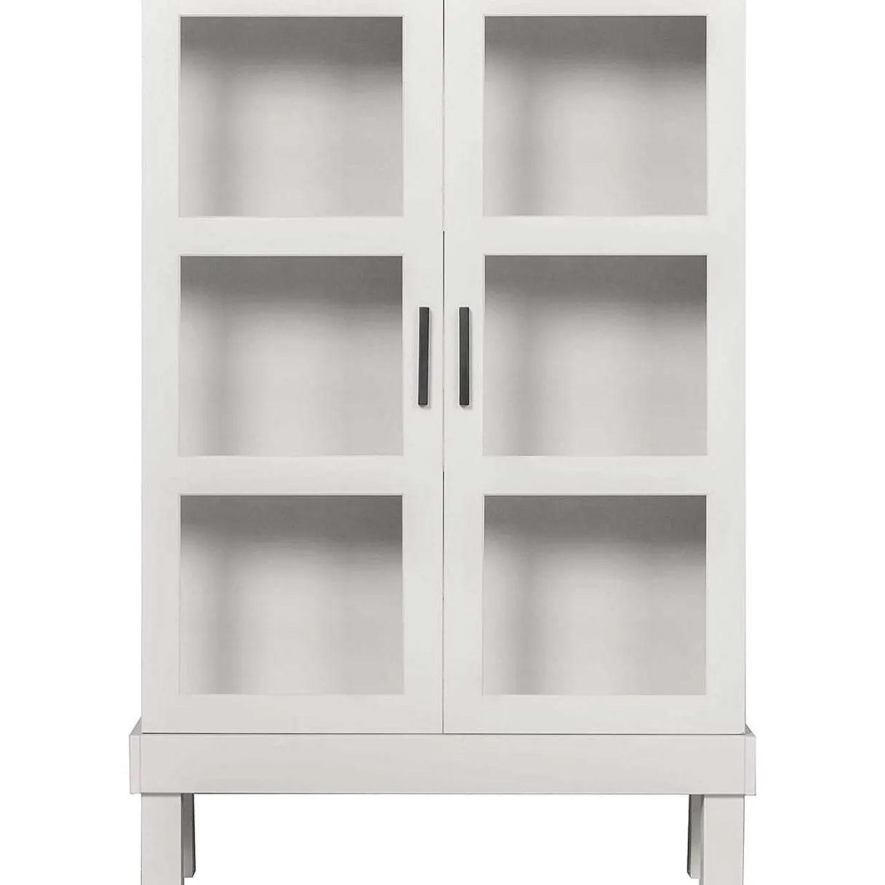 mutoni living Vitrinenschrank Bonk Kiefer Nebelweiss 107X160> Vitrinen