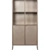 mutoni living Vitrinenschrank Fossil Metall Champagne 95X180> Vitrinen