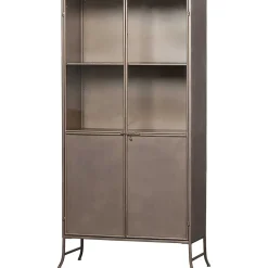 mutoni living Vitrinenschrank Fossil Metall Champagne 95X180><noscript><img width=