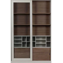 mutoni living Vitrinenschrank James Kiefer Grau 125X200><noscript><img width=
