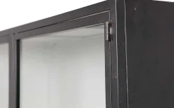mutoni living Vitrinenschrank Nora Metall Schwarz 110X189> Vitrinen
