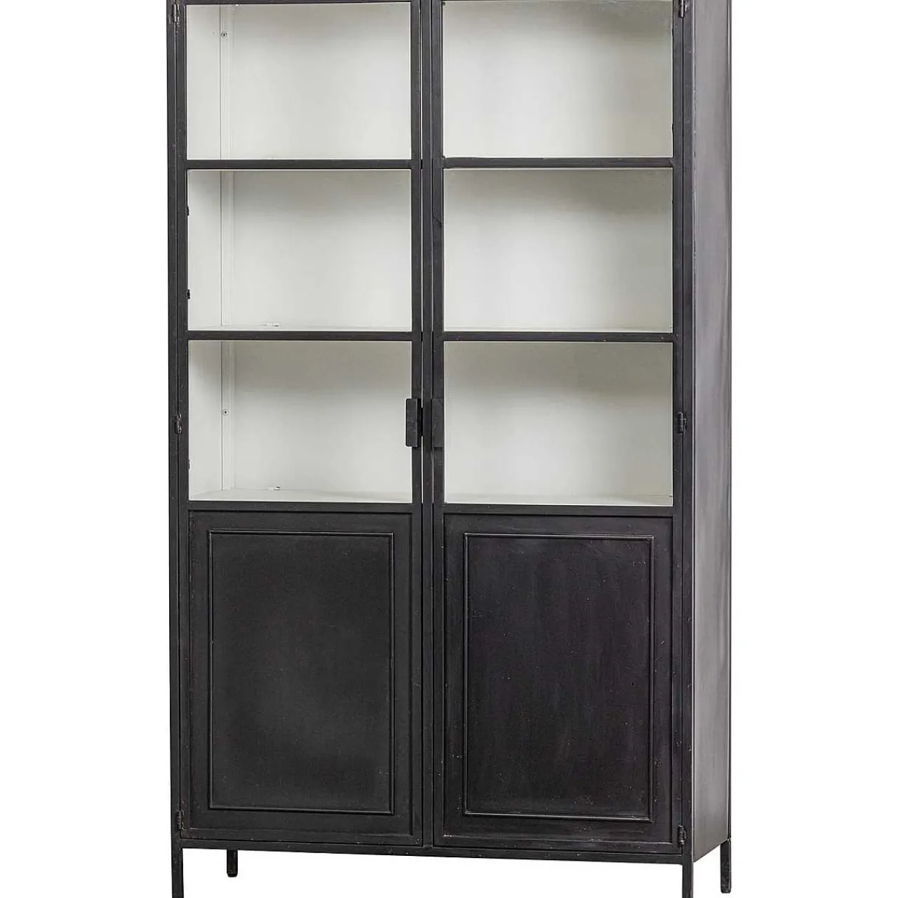 mutoni living Vitrinenschrank Nora Metall Schwarz 110X189> Vitrinen