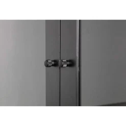 mutoni living Vitrinenschrank Xam Kiefer Schwarz 155X100><noscript><img width=