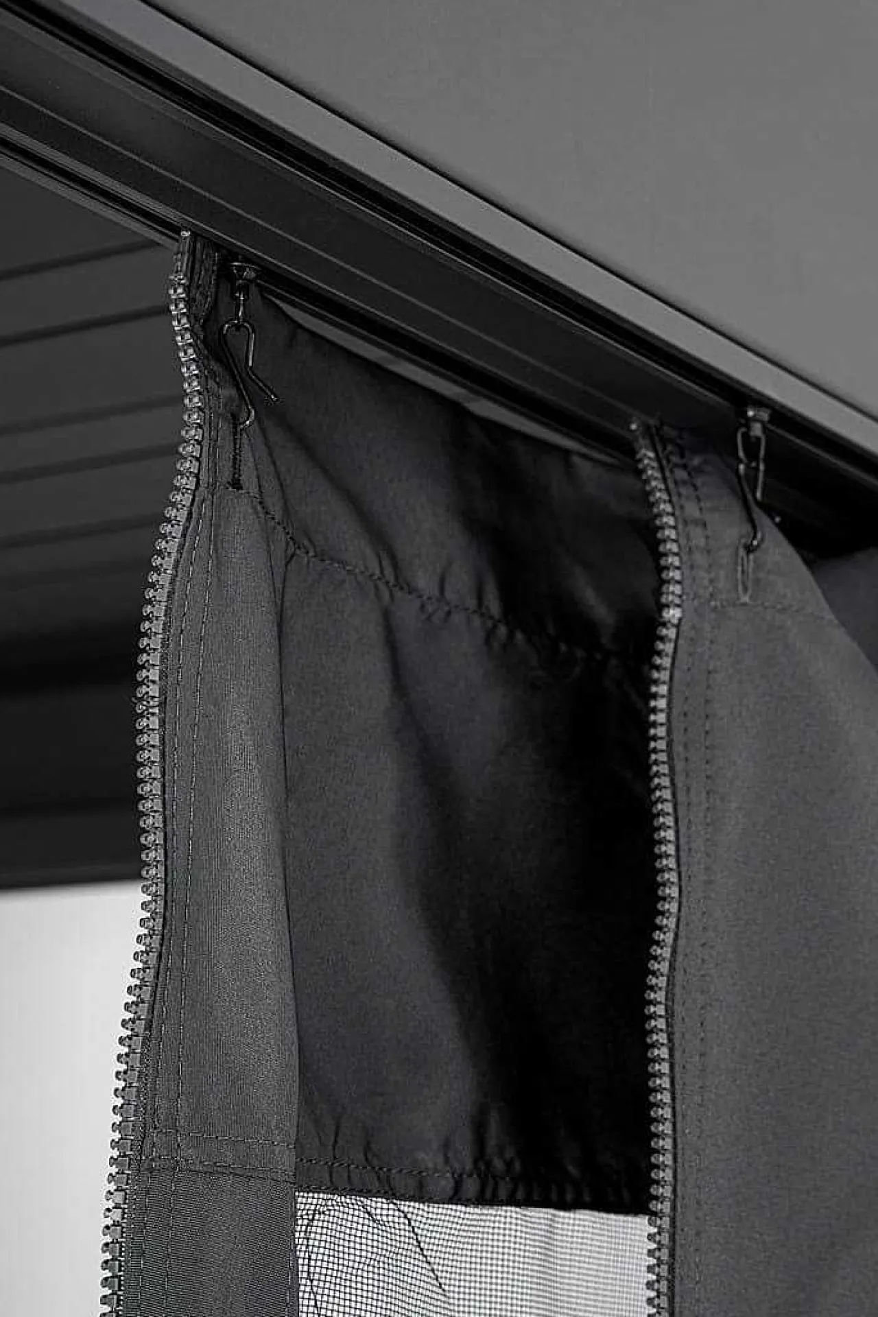 mutoni lifestyle Vorhänge-Netz Fur Pavillon Ocean Anthrazit 300X300 (4Er-Set)> Pavillons Zubehör