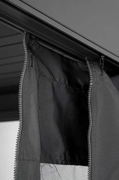 mutoni lifestyle Vorhänge-Netz Fur Pavillon Ocean Anthrazit 300X400 (4Er-Set)> Pavillons Zubehör